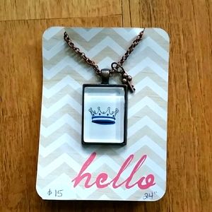 Handpainted Handmade‎ Crown Necklace